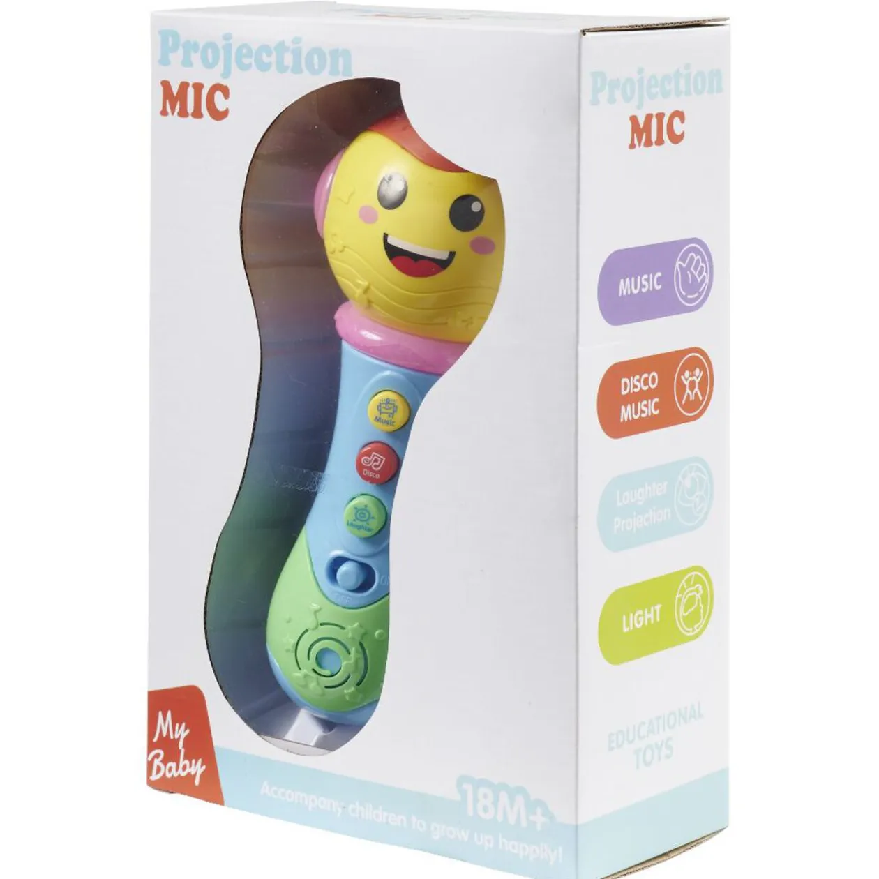 Jouet microphone lumière et son