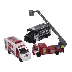 Jouet véhicule de secours x3