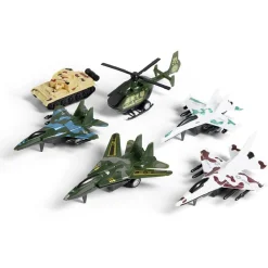 Kit 5 véhicules et avions militaires