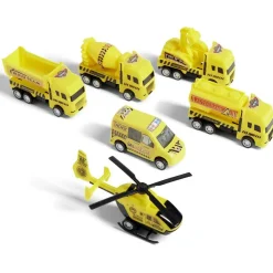 Kit 5 véhicules et engins de chantier