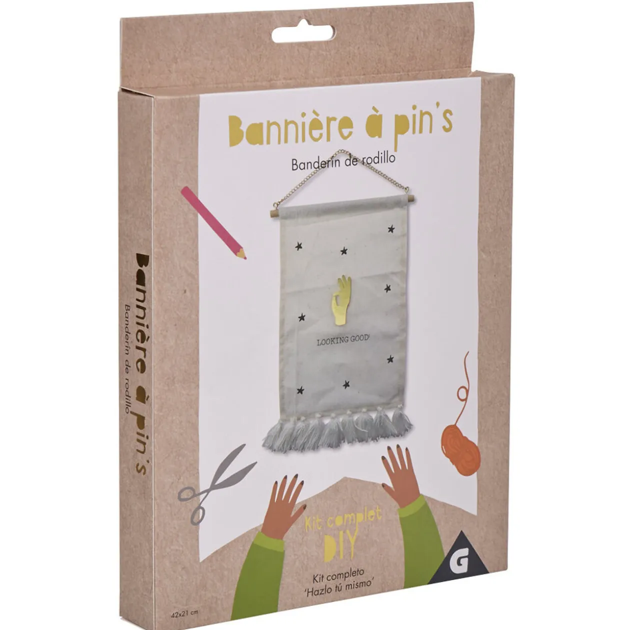 Kit bannière à pins à fabriquer