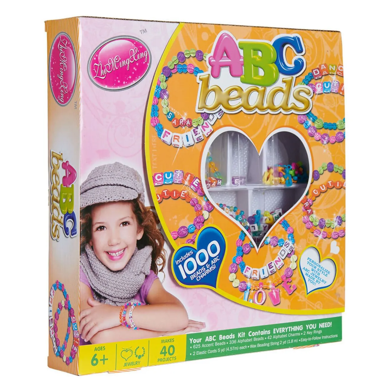 Kit bijoux perle et lettre à enfiler x1000