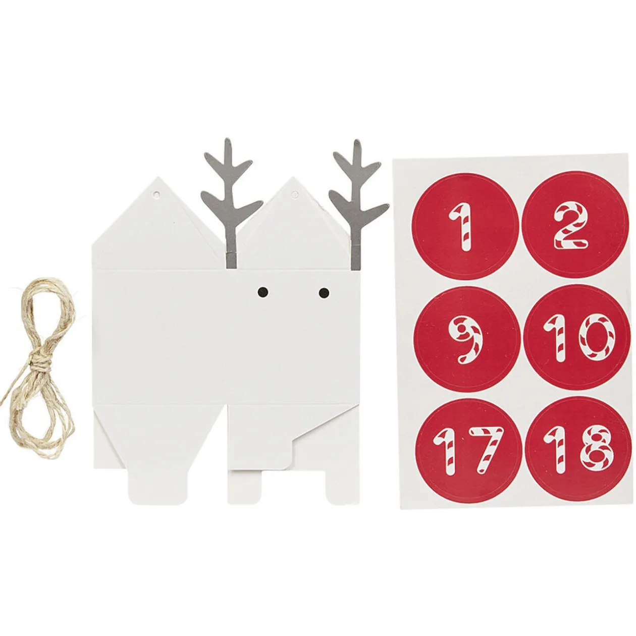 Kit calendrier de l'avent 24 jours DIY tête de cerf