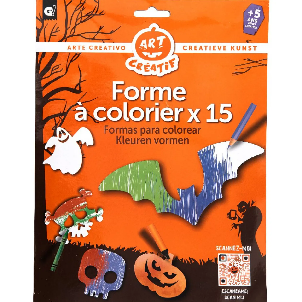 Kit coloriage forme Halloween x15
