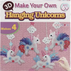 Kit créatif 4 suspensions licornes 3D