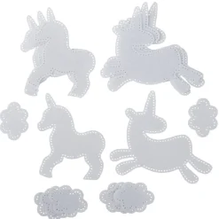 Kit créatif 4 suspensions licornes 3D