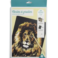 Kit créatif cartes à gratter - 2 modèles