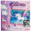 Kit créatif licornes phosphorescentes pailletées Glitterizz