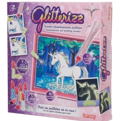 Kit créatif licornes phosphorescentes pailletées Glitterizz