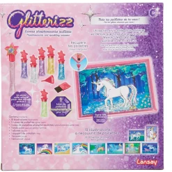 Kit créatif licornes phosphorescentes pailletées Glitterizz
