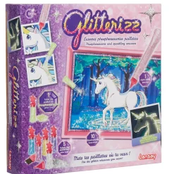 Kit créatif licornes phosphorescentes pailletées Glitterizz