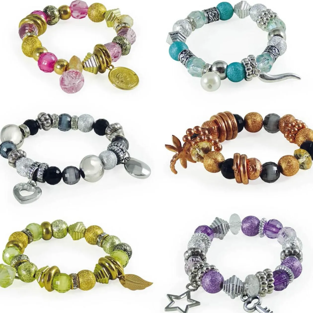Kit création bracelet breloque x 6 Be teens Buki
