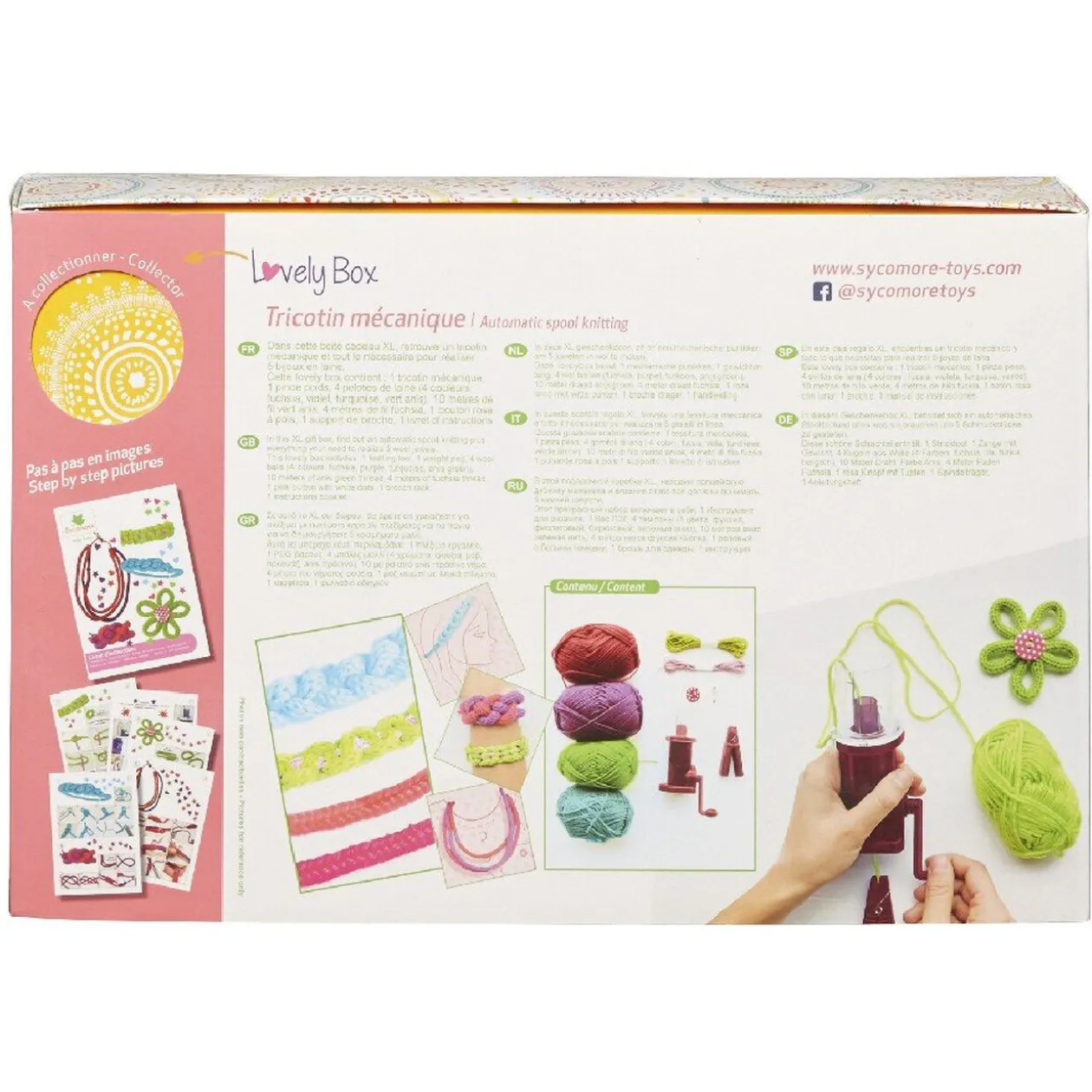 Kit création Lovely Box tricot laine bijoux x5 23 pièces
