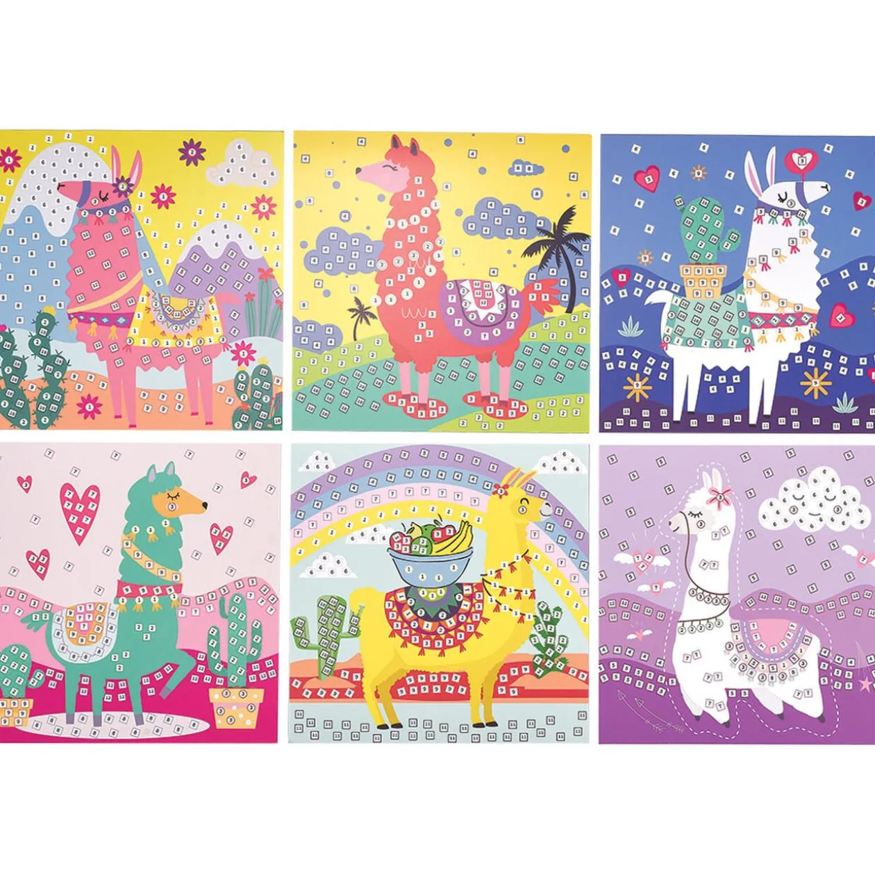 Kit création mosaïque Lama x 6