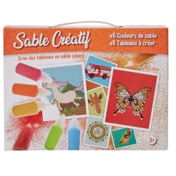 Kit création tableau en sable coloré x 6
