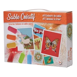 Kit création tableau en sable coloré x 6