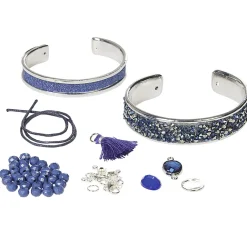 Kit de création bracelet bleu chic