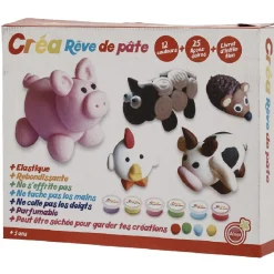 Kit de création pâte à modeler 12 couleurs