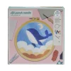 Kit de crochet avec support rond bois et laine 25x9x6cm - plusieurs modèles