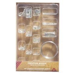 Kit de fabrication de bijoux argenté