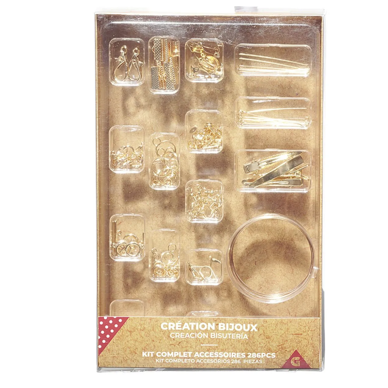 Kit de fabrication de bijoux doré