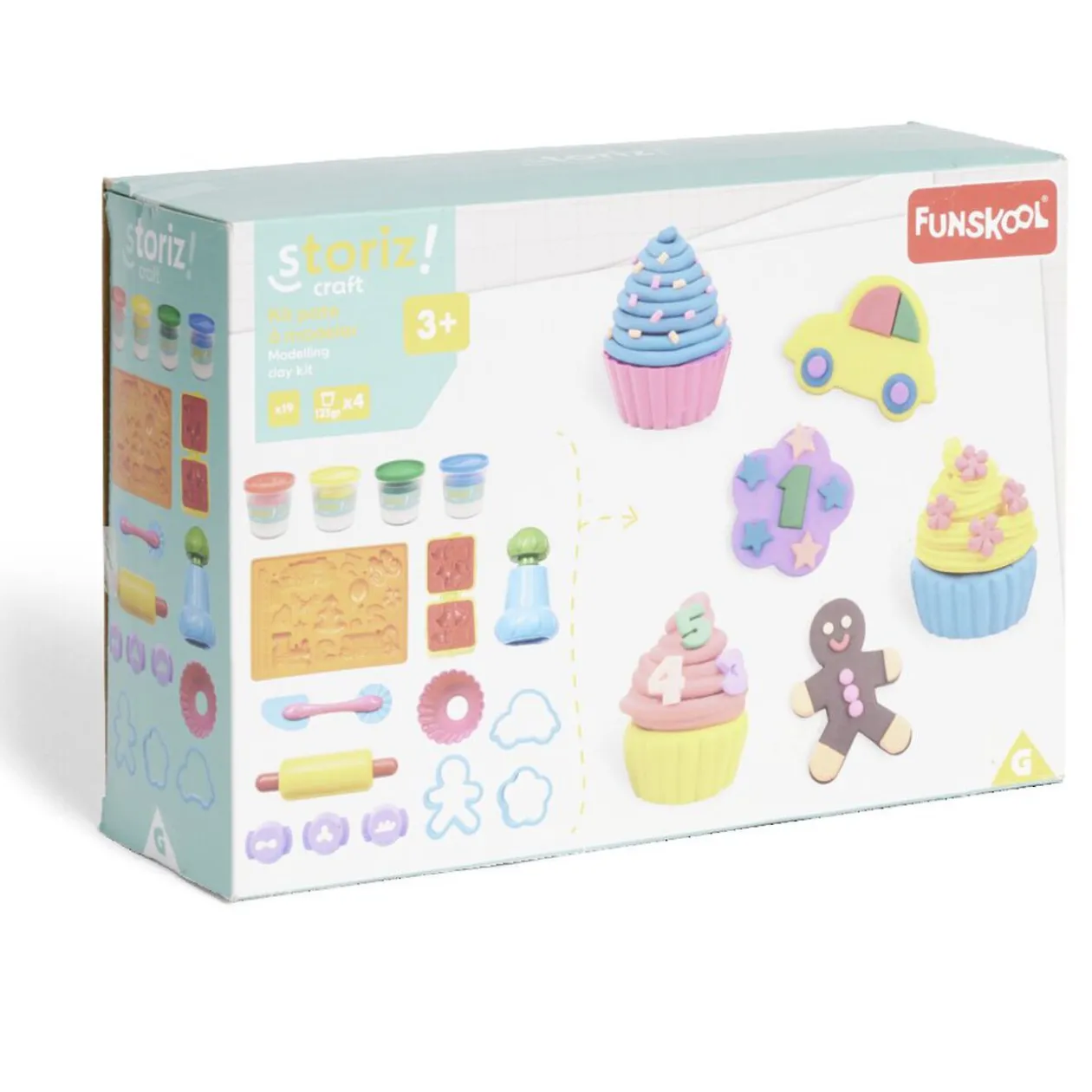 Kit de pâte à modeler cupcake