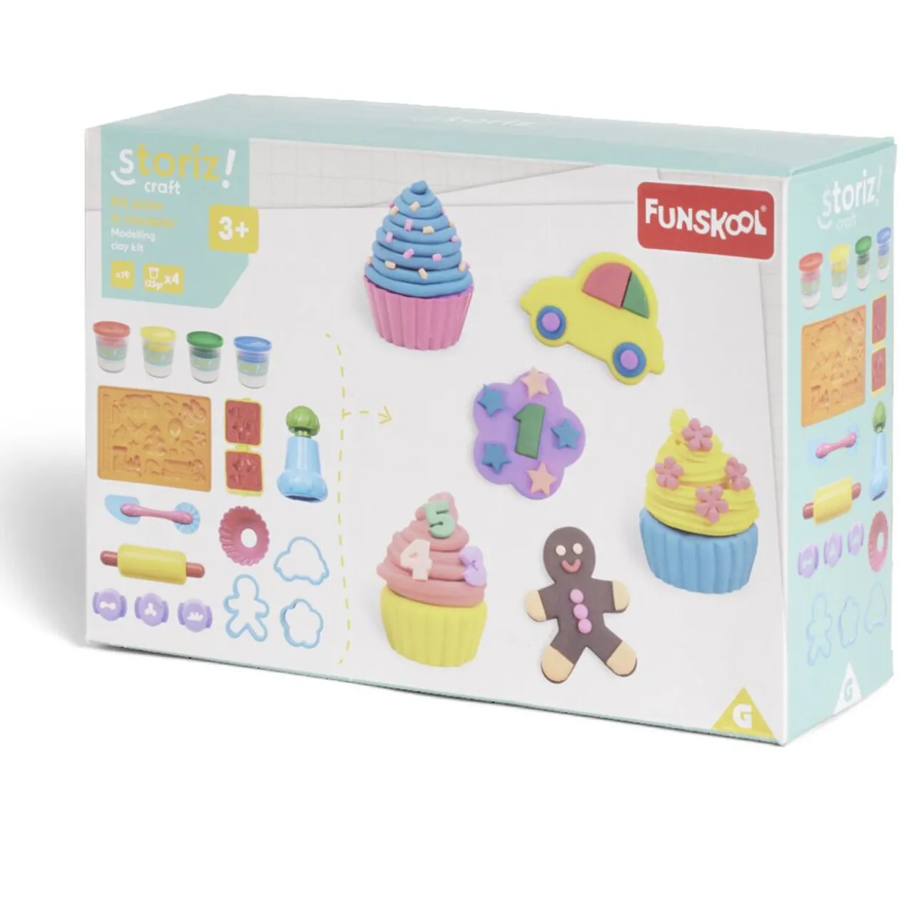 Kit de pâte à modeler cupcake