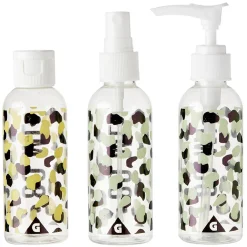 Kit de voyage flacon plastique 80ml x3