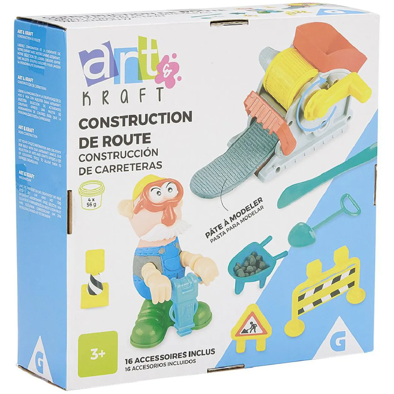 Kit pâte à modeler construction de route