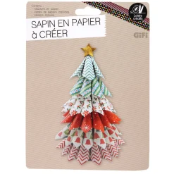 Kit sapin de Noël en papier à créer