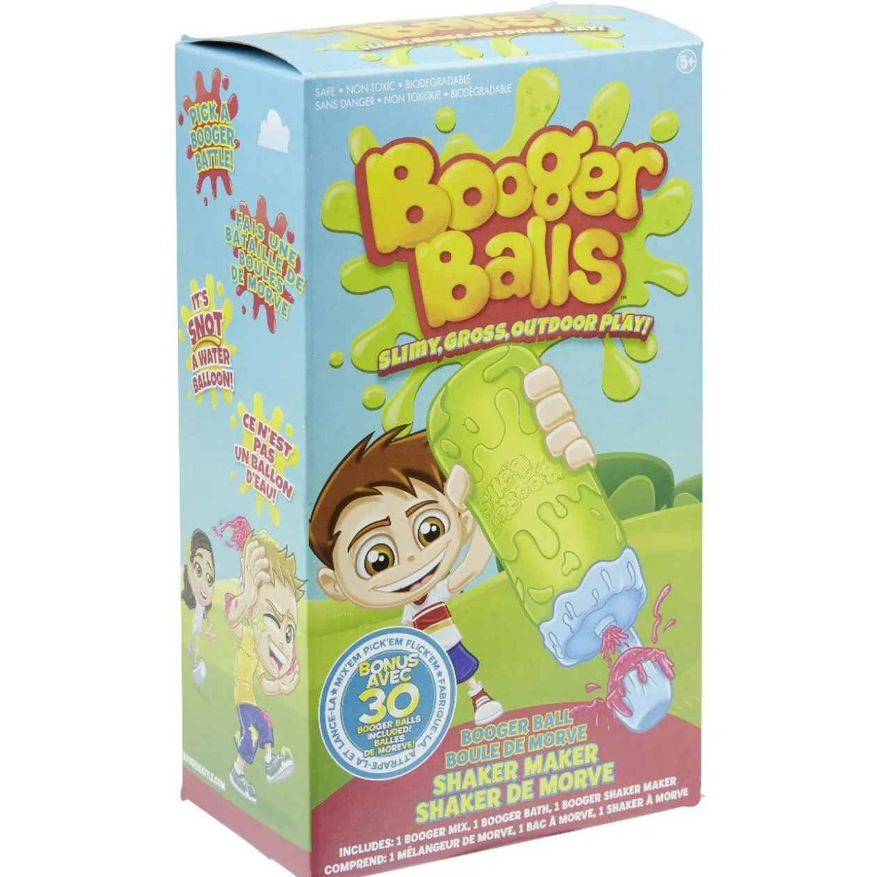 Kit slime Booger Balls bleu et rouge