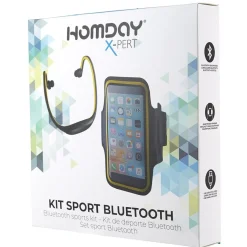 Kit sport bluetooth écouteurs et brassard smartphone Homday