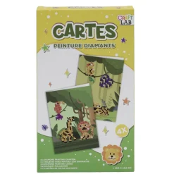 Kit toile à peindre diamant blanc 21,5x13cm