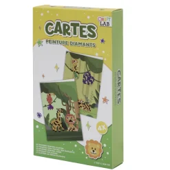 Kit toile à peindre diamant blanc 21,5x13cm