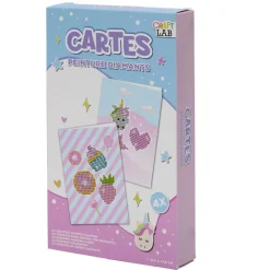 Kit toile à peindre diamant blanc 21,5x13cm