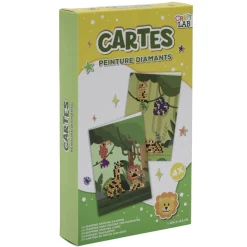 Kit toile à peindre diamant blanc 21,5x13cm