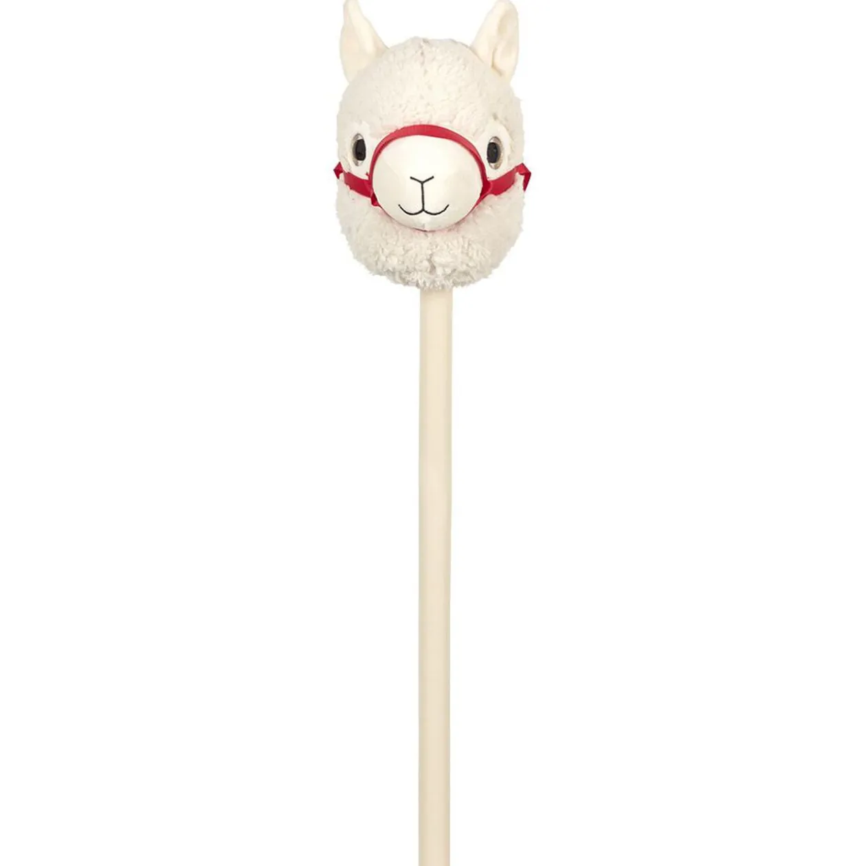 Lama à chevaucher Choux Bidou beige lanière rouge