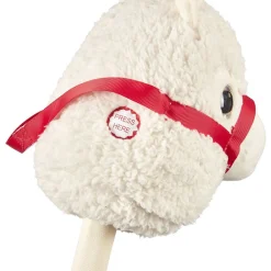 Lama à chevaucher Choux Bidou beige lanière rouge