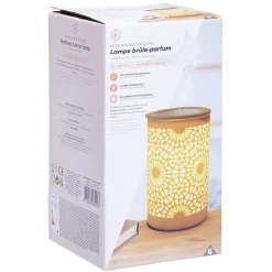 Lampe d'ambiance brûle parfum motif rosace