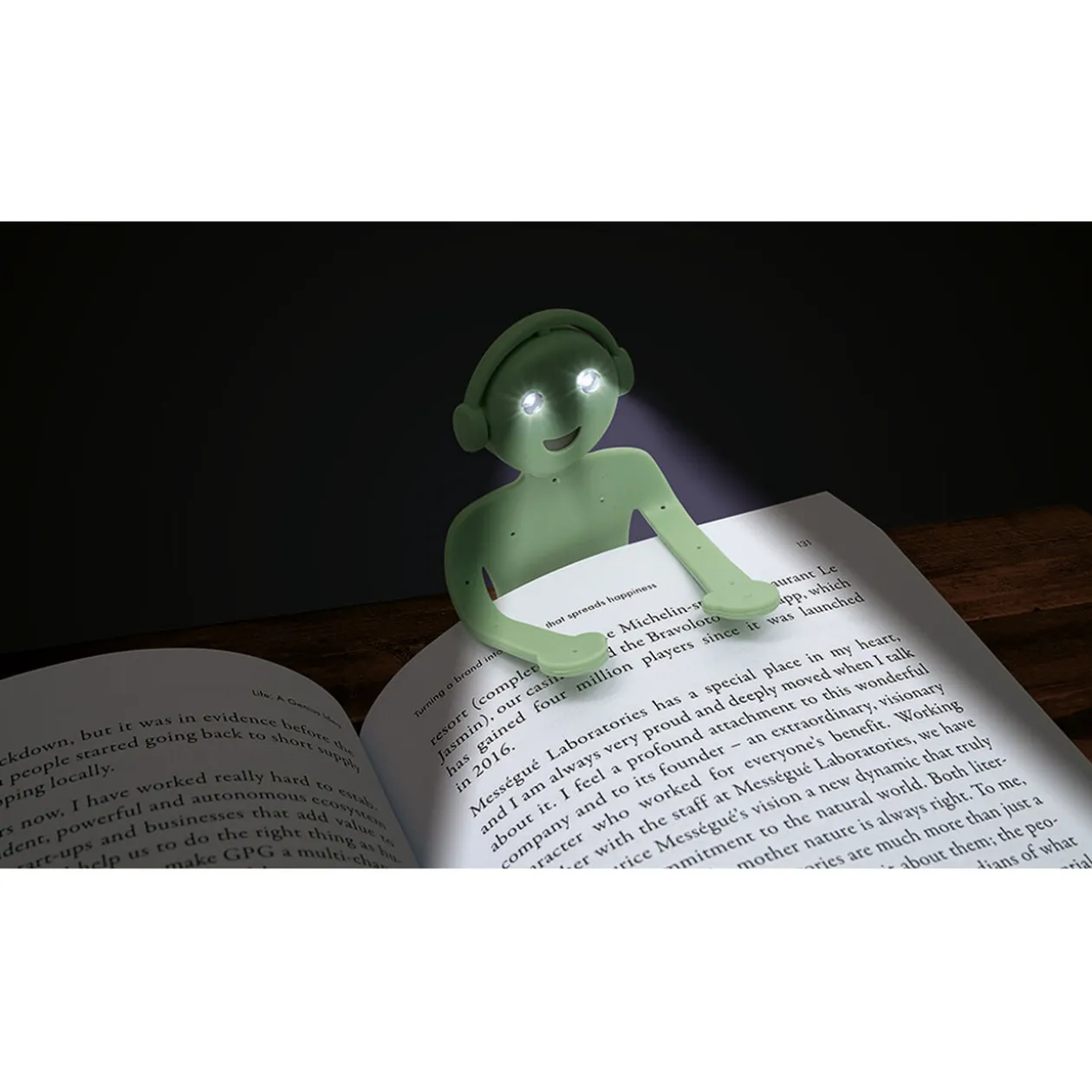 Lampe de lecture LED liseuse flexible forme bonhomme fille ou garçon