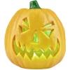 Lampe Halloween à LED forme citrouille orange à poser