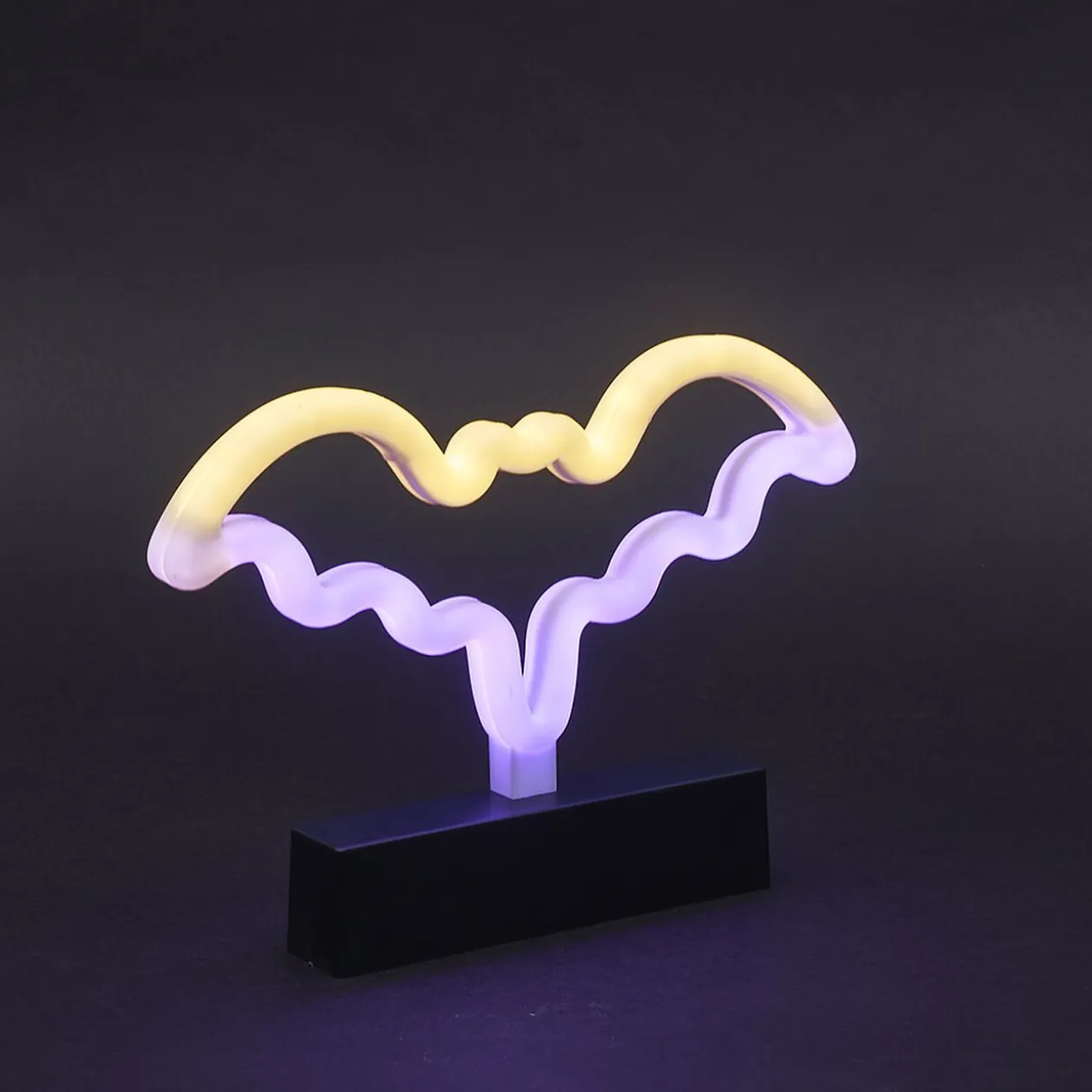 Lampe néon Halloween chauve-souris