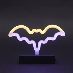 Lampe néon Halloween chauve-souris