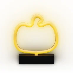 Lampe néon Halloween citrouille