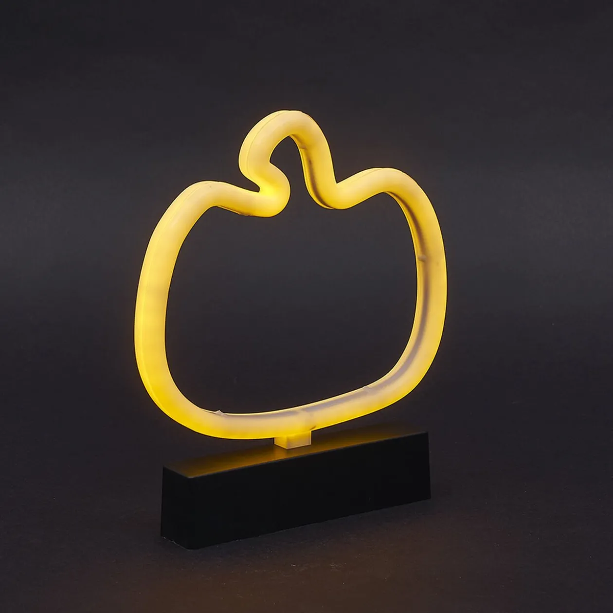 Lampe néon Halloween citrouille