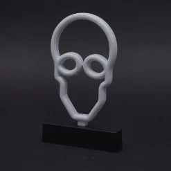 Lampe néon Halloween tête de mort