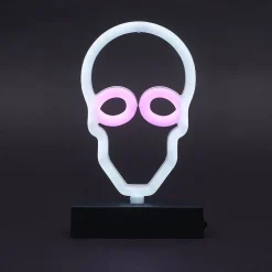 Lampe néon Halloween tête de mort