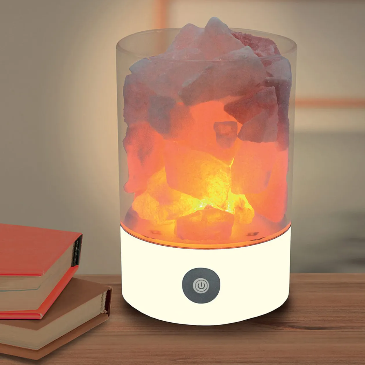 Lampe pierre de sel à poser LED multicolore