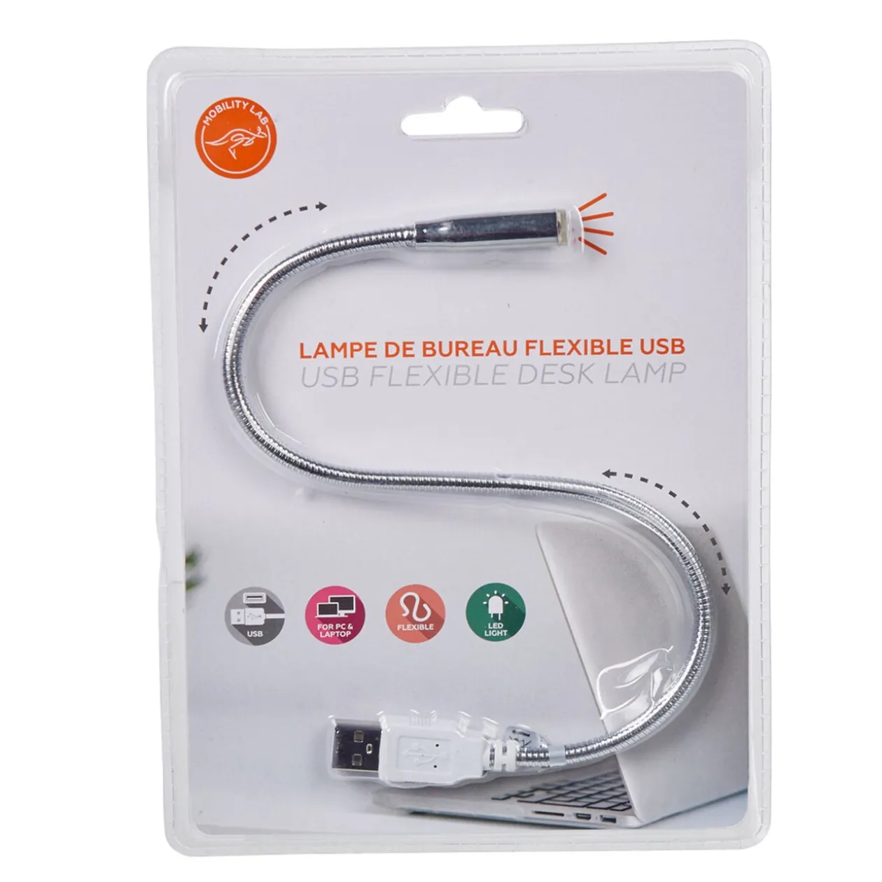 Lampe USB flexible pour ordinateur