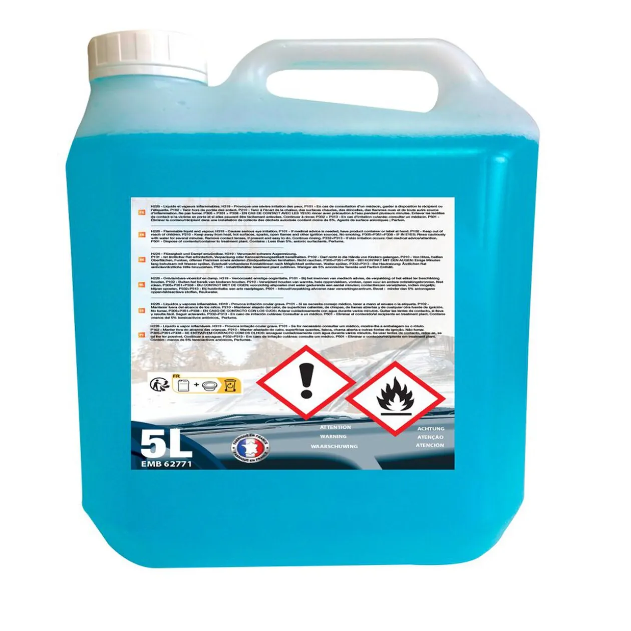 Lave glace hiver -20°C 5L